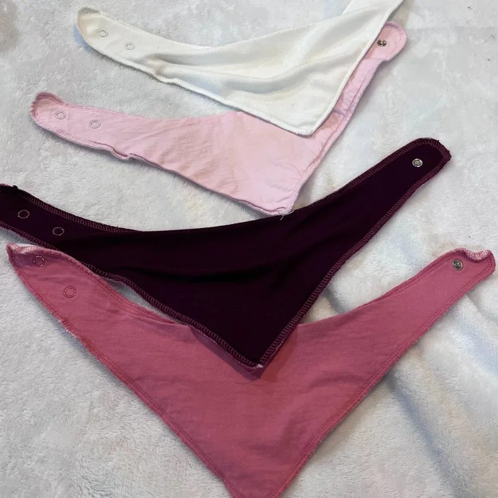 New 4 Pack Modern Baby Bandana Bibs OS NWOT